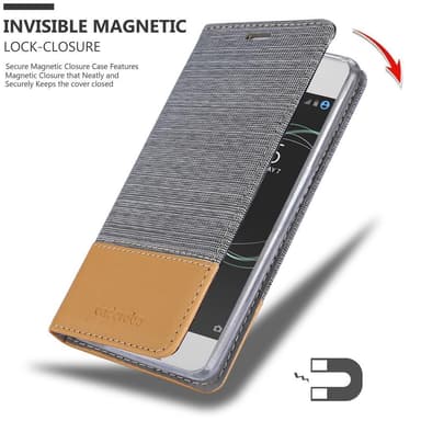 Sony Xperia XA1 lommebokdeksel etui (grå)