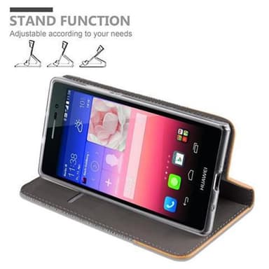 Huawei ASCEND P7 lommebokdeksel etui (grå)
