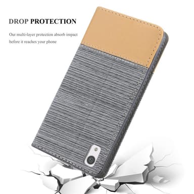 Sony Xperia XA1 lommebokdeksel etui (grå)