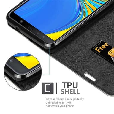 Samsung Galaxy A7 2018 lommebokdeksel case (brun)