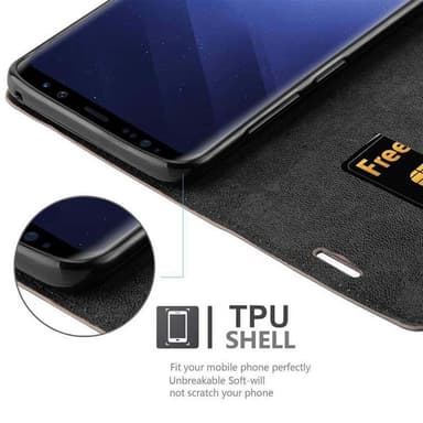 Samsung Galaxy S9 PLUS lommebokdeksel case (brun)