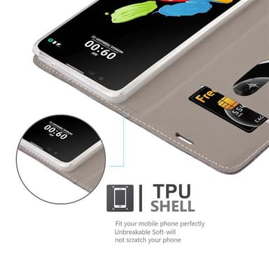 LG STYLUS 2 lommebokdeksel etui (grå)