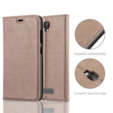 ZTE Blade L5 lommebokdeksel case (brun)