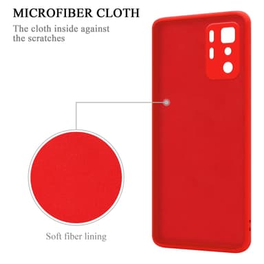 Deksel Xiaomi POCO X3 GT Ring Case (rød)