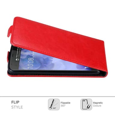 HTC U ULTRA deksel flip cover (rød)