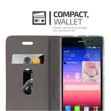 Huawei ASCEND P7 lommebokdeksel etui (grå)