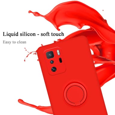 Deksel Xiaomi POCO X3 GT Ring Case (rød)