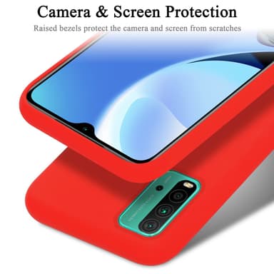 Xiaomi RedMi 9T / POCO M3 silikondeksel case (rød)