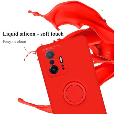 Deksel Xiaomi 11T / 11T PRO Ring Case (rød)
