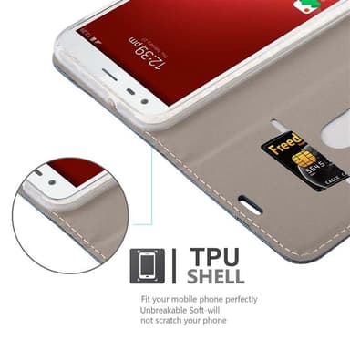ZTE Blade S6 lommebokdeksel etui (blå)