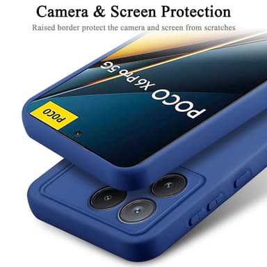 Xiaomi Poco X6 Pro silikondeksel case (Blå)