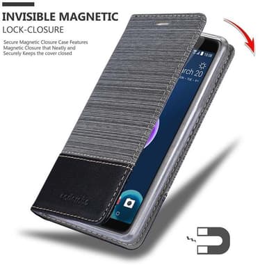 HTC Desire 12 lommebokdeksel etui (grå)