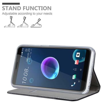 HTC Desire 12 lommebokdeksel etui (grå)