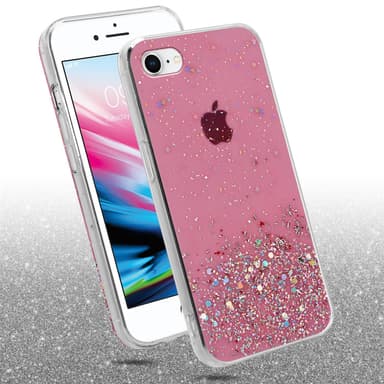 iPhone 7 / 7S / 8 / SE 2020 Silikondeksel Glitter