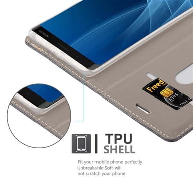 Nokia 8 Sirocco lommebokdeksel etui (grå)