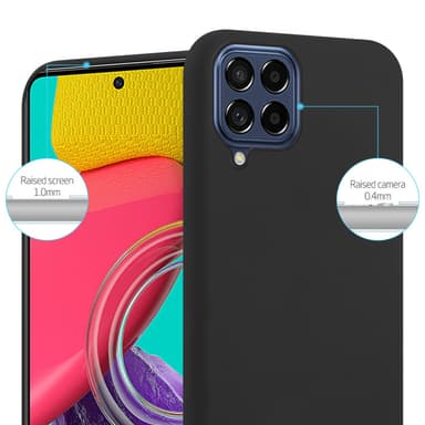 Deksel Samsung Galaxy M53 5G Silikon cover (svart)