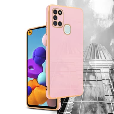 Samsung Galaxy A21s silikondeksel case (rosa)