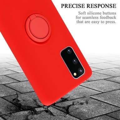 Deksel Samsung Galaxy S20 FE Ring Case (rød)