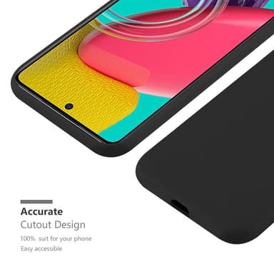 Deksel Samsung Galaxy M53 5G Silikon cover (svart)
