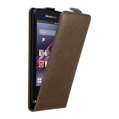 Sony Xperia Z1 COMPACT deksel flip cover (brun)