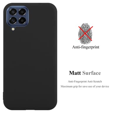 Deksel Samsung Galaxy M53 5G Silikon cover (svart)