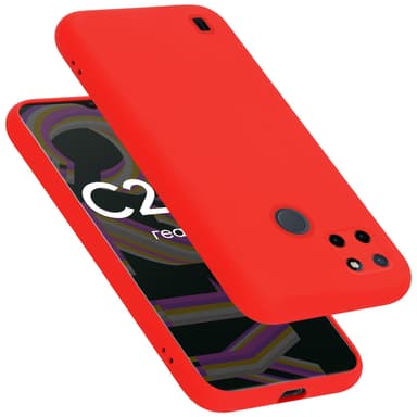 Realme C21Y / C25Y silikondeksel case (rød)