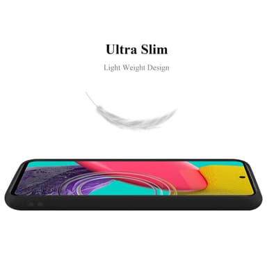 Deksel Samsung Galaxy M53 5G Silikon cover (svart)
