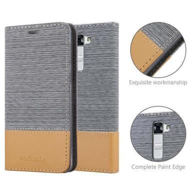 LG K7 2016 lommebokdeksel etui (grå)