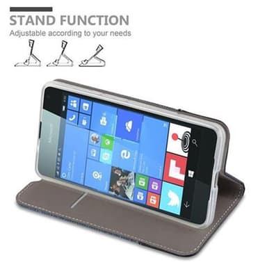 Nokia Lumia 650 lommebokdeksel etui (blå)