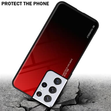 Deksel Samsung Galaxy S21 ULTRA Case Cover (svart)