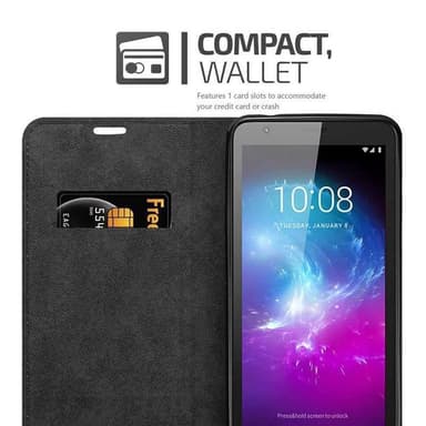 ZTE Blade A3 2019 lommebokdeksel case (svart)