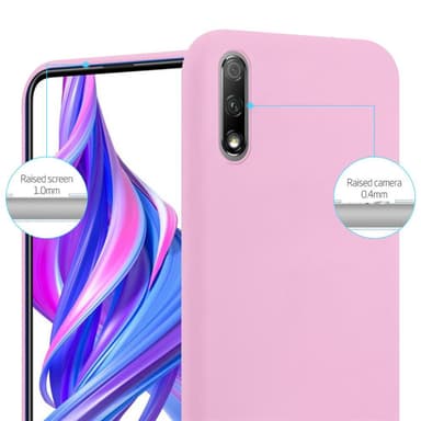 Deksel Honor 9X Silikon cover (rosa)