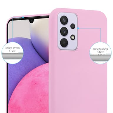 Deksel Samsung Galaxy A33 5G Silikon cover (rosa)