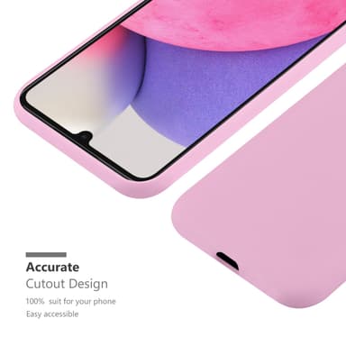 Deksel Samsung Galaxy A33 5G Silikon cover (rosa)
