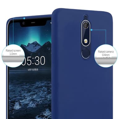 Deksel Nokia 5.1 Silikon cover (blå)