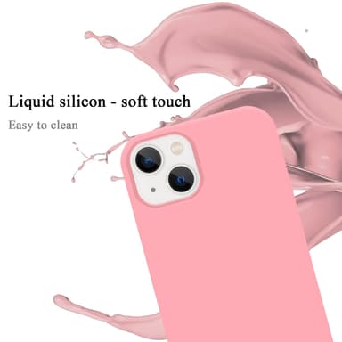 iPhone 14 silikondeksel case (rosa)