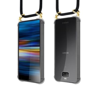 Sony Xperia 10 PLUS Deksel med Halskjede (svart)