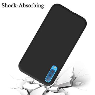 Samsung Galaxy A7 2018 silikondeksel case (svart)