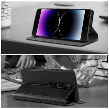 Nokia 6,1 lommebokdeksel cover (svart)