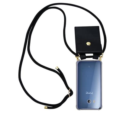 HTC OCEAN / U11 Deksel med Halskjede (svart)