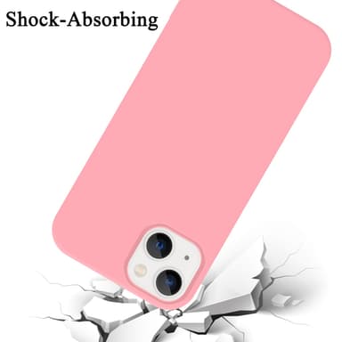 iPhone 14 silikondeksel case (rosa)