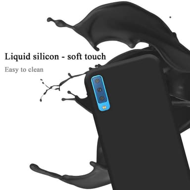 Samsung Galaxy A7 2018 silikondeksel case (svart)