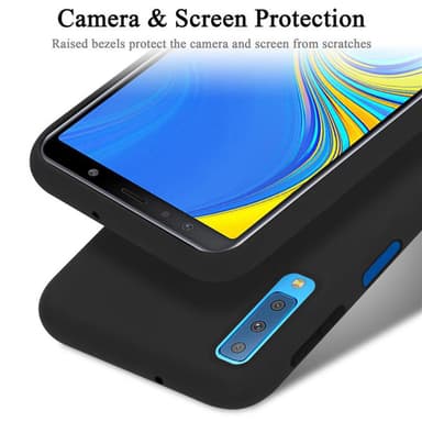 Samsung Galaxy A7 2018 silikondeksel case (svart)