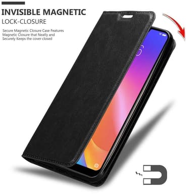 Vivo Y81i lommebokdeksel case (svart)