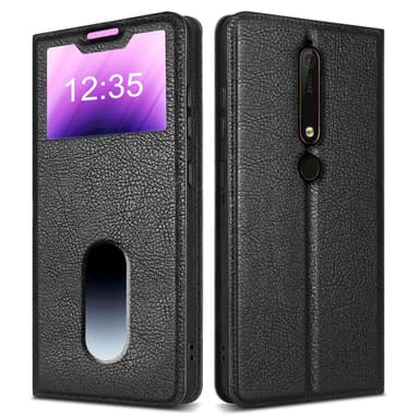 Nokia 6,1 lommebokdeksel cover (svart)