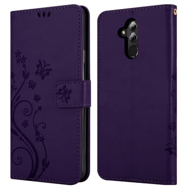 Huawei MATE 20 LITE lommebokdeksel Blomster (lilla)