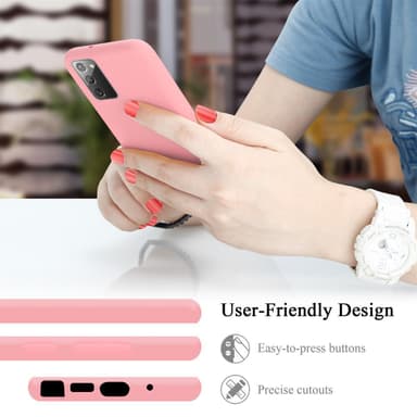 Samsung Galaxy NOTE 20 silikondeksel case (rosa)
