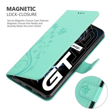 Realme GT / GT Neo 2T / Q3 PRO lommebokdeksel Blomster