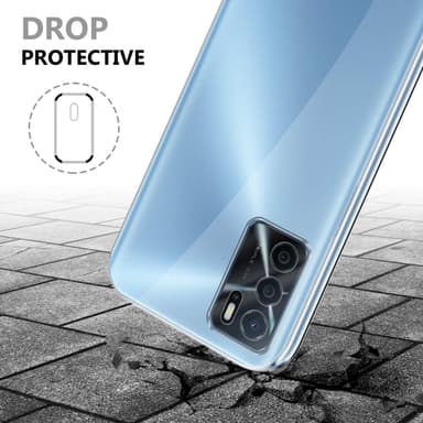 Oppo A16s / A54s Deksel 360 Case Cover (gjennomsiktig)