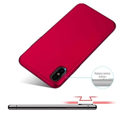 Deksel iPhone X / XS Case Cover (rød)